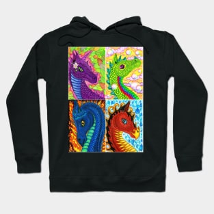 Four elements dragons Hoodie